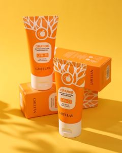 GMELAN Orange Exfoliating Whitening Gel | Mengangkat Sel Kulit Mati