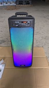 SKG ลำโพงบลูทูธ ลำโพงพกพา 8 นิ้วx 2ดอก 1500W รุ่น KG-066 สีดำ