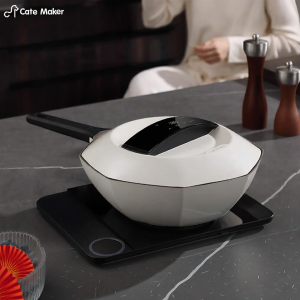 Cate Maker | Smart Non-coated Pure Titanium Wok Octagonal