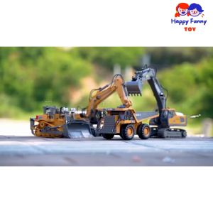 TOY😊พร้อมส่ง💯 รถขุดบังคับ 2.4G รถบังคับ 1:20 วัสดุโลหะผสม รถแม็คโครบังคับ รถดั้มบังคับ รถของเล่นเด็ก แม็คโครบังคับ รถบังคับ 11 คำสั่ง