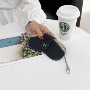 กระเป๋าใส่แว่นตาแบบสะพายคอแบบแขวนคอ หนังนิ่มแท้ ทนทานต่อแรงดัน กระเป๋าใส่แว่นกันแดดแบบพกพา สำหรับผู้ชายและผู้หญิง แว่นสายตา