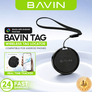 BAVIN OTAG Smart Wireless Locator w/ Anti-Stalking Alert / Built-In Buzzer + Lanyard Compatible for Android Devices