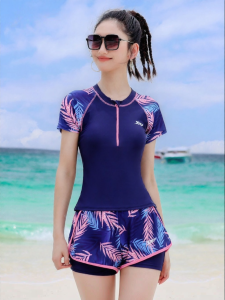 XTEP | Slimming Conservative Student Training Holiday Swimsuit