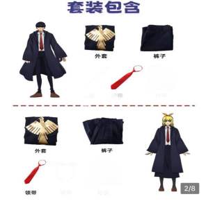 [QTakasi] [QTakasi] READY Jubah Cosplay Anime Mashle Jaket Hoodie House Adler Mash Burnedead Lemon Irvine Finn Ames Lance Crown Dot Barrett Rebecca Adler Coat closk jubah costume cosplay anime