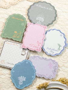 Romantic French Border Hard Card Antique Literary Note Paper