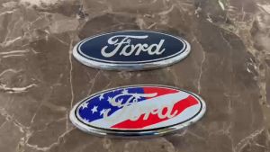01 chiếc Logo biểu tượng sau xe ô tô xe hơi dùng cho FORD F150 Kích thước 17.8cm*7cm ( Màu xanh tím than )