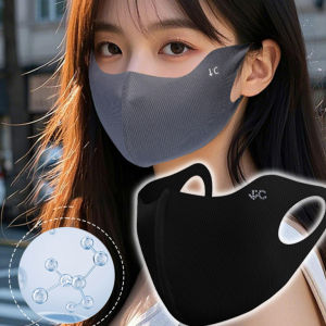Spring Summer Ice Silk Dustproof Mask Solid Color Outdoor Adjustable Mask Washable Face Accessories Sunscreen Cycling Mask Running