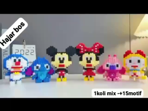 [OL] Mainan Bricks DIY Ukuran Sedang 3D Block Susun Model DIY Karakter Puzzle Toy