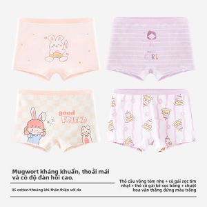 Quần lót bé gái MiiOW vải cotton thoáng khí kháng khuẩn cho bé từ 5 đến 13 tuổi