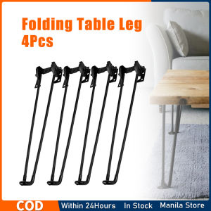 4pcs 32cm Foldable Hairpin Leg - Metal Table Legs for Furniture Home DIY Projects