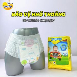 Combo 2 gói Tã bỉm quần em bé siêu khô thoáng thấm hút cao Pep.up Extra Dry giá rẻ - trung Size M22/L20/XL18/XXL16