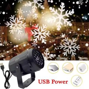 2025 LED Rotating Dynamic USB Projector Fairy Lights Indoor Lamp for Living Room Home Decor Party New Year Christmas Gifts