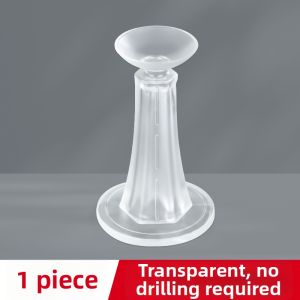 Silicone Door Stop Plastic Bathroom Bedroom Anti-collision Toilet Door Absorber No-drilling Required Safety Door Blocker