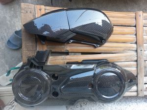 tutup cvt dan tutup filter aerox dan lexi 155 old karbon