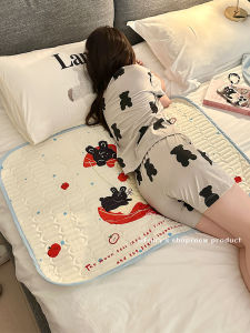 แผ่นรองนอนซักได้ กันลื่น ใช้ได้ทั้งปี สำหรับหอพักและบ้าน แผ่นรองนอนช่วงประจำเดือนแบบใหม่ 2025 แผ่นรองนอนกันรั่ว