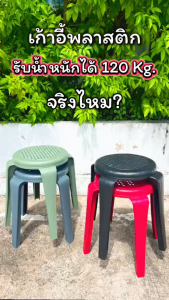 (เก็บเงินปลายทางได้) เก้าอี้พลาสติกหัวโล้น 4 ขา