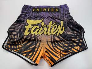 Fairtex BS1941 Retro Muay Thai Fight Shorts “Dawn” Purple LARGE