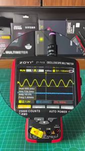 ZOYI | ZOYI 3-in-1 Oscilloscope Multimeter 3.5 Inch IPS Display 25000 Counts Dual Channel 50MHZ Bandwidth 280MSa/s High Precision 703S