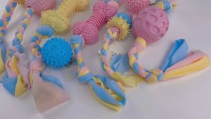 Dog Chew Teething Toys Puppy Chew Teething Toys Resistant to Bite Bone Molar Thorn Pet Supplies Safe for Pet