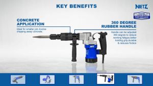 NIETZ-1100W DEMOLITION HAMMER (HEXAGON) NZDM01-1100 / Perobohan Tukul