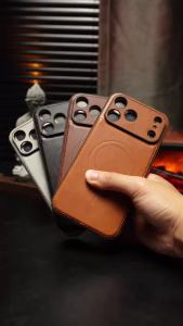 szhaiyu | Luxury Leather Magnetic Phone Case For iPhone 18 Pro Max 17 Air 16 Pro 16e 15 Plus 14 13 12 Wireless Shockproof Protect Cover