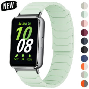 New Magnetic Strap For Samsung Galaxy Fit 3 Silicone Adjustable Sport Band For Samsung Galaxy Fit 3 Smartwatch Accessories