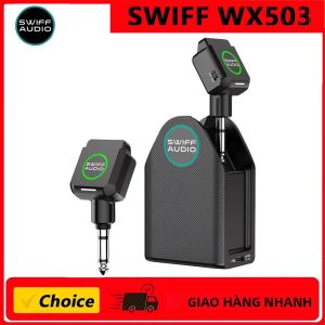 Hệ Thống Đàn Guitar Không Dây SWIFF 58 GHz Có Hộp Sạc - Bộ Thu Phát Không Dây Hỗ Trợ Đa Kênh Tuổi Thọ Pin 20H WX503