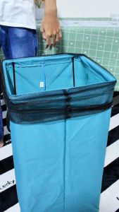 Tas Laundry Lipat Laundry Basket Jaring Hitam Dapat Dilipat Keranjang Cucian Kotor Terbaru -XZ-24