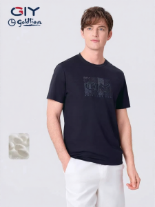 GYgoldlion | Silm Mulberry Silk New Design Short Sleeve T-Shirt