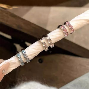 Elegant Fashionable Zircon Ear Cuffs Womens Versatile Simple Design Cold Tone Ear Jewelry Ear Hoops Stylish Accessory