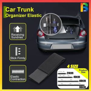 Car Trunk Elastic Fixing Belt Car Trunk Organizer Net Strap Magic Tapes Trunk Boot Storage Bag Belt Net Accessories