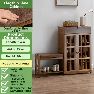 Dustproof Simple Economic Multi-layer Wooden Shoe Cabinet