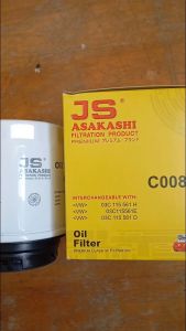 Lọc nhớt Volkswagen Polo 1.6L 2009-2019 mã C0080 của JS Asakashi Nhật Bản