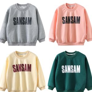 Kids High Quality Sweater Cute Jacket Sansam Design Long Sleeve Polyester Tops for Boys and Girls 2-9 Years Old