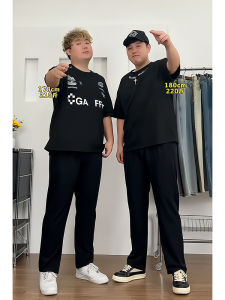 กางเกงขายาวผู้ชายผ้าไหมน้ำแข็ง ทรงสลิมฟิต ระบายอากาศได้ดี ทรงหลวม สไตล์ฤดูร้อน กางเกงขายาวทรงตรง ทรงสลิมฟิต