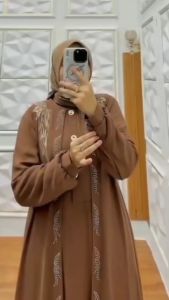 Termurah!!! Nayraa Dress Kondangan Viral Wanita Kekinian Gaun Pesta Modern Busui Friendly