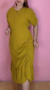 Daster Crinkle Airflow Model Serut Kerut Busui LD 110 / Dress Daster Bali Inka Inara