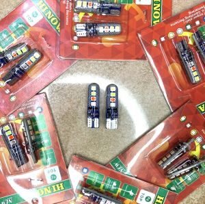 (2 pcs) Lampu Sen Motor / Mobil RGB 2 Mode Led T10 Universal Vario Mio Beat Scoopy Supra DLL