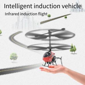 Eletric Flying Helicopter Flashing Lights infrared Controll Aircraft Outdoor remote helicopter control Toys Sensing aircraft model for kids Children Birthday Gifts 红外感应直升机