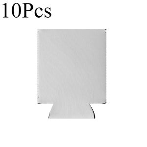 5/10 Pcs Blank Sublimation Can Cooler Sleeves – Collapsible Covers for Beer Soda Party Drinks Picnics & Outdoor Events