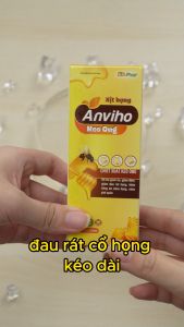 Xịt họng Anviho giúp làm sạch khoang miệng họng làm dịu đau cổ giảm hôi miệng Chai 30ml Tâm An Pharma