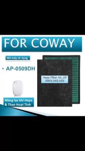 Combo Màng lọc khí Hepa+Than hoạt tính máy lọc không khí Coway AP-0509DH