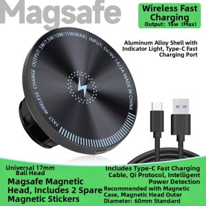 iokex | Wireless Charging Magnetic Magsafe Compatible Extensible Rotating Phone Mount 17mm
