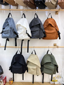 กระเป๋าเป้สะพายหลังผ้าแคนวาสความจุขนาดใหญ่สำหรับผู้หญิง กระเป๋าสะพายไหล่แบบลำลอง กระเป๋าใส่หนังสือสำหรับนักเรียน กระเป๋าเป้สะพายหลังแบบมีซิป