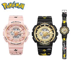 100% Authentic Pokemon Watch for Kids Boys Digital Watch with Luminous 50 meter Waterproof Watch for Girls Children Kids Watch Girl Scratch Resistant Pikachu Birthday Gift Christmas gifts 手表8575
