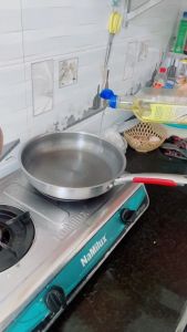 Chảo Chống Dính Vân Tổ Ong Đế Bằng Size 30cm Dùng Được Cho Tất Cả Mọi Loại Bếp - Chảo Chống Dính Sâu Lòng Siêu Chống Dính 5 Lớp Cao Cấp Dễ Vệ Sinh