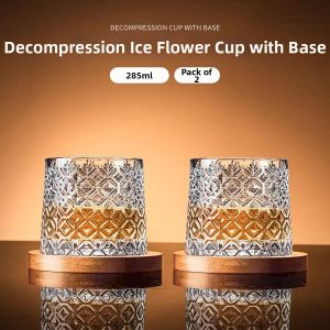 BOANG | Stylish Crystal Glass Whiskey Tumbler Set