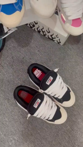 XternalStepSure - Sepatu Fat Shoes Sampoerna Black White Sepatu Gemuk Sneaker Pria Wanita Canvas