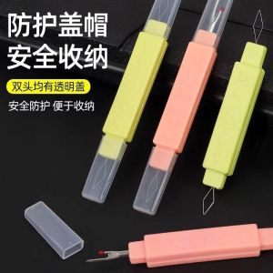 Dual-Head Sewing Needle Threader And Thread Cutter for Jeans Button Hole Opening Home Fabric Sewing DIY Tool Kit