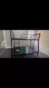 GIƯỜNG TẦNG SẮT HỘP VUÔNG 4X8 CAO CẤP MÀU ĐEN GIAO NHANH HCM